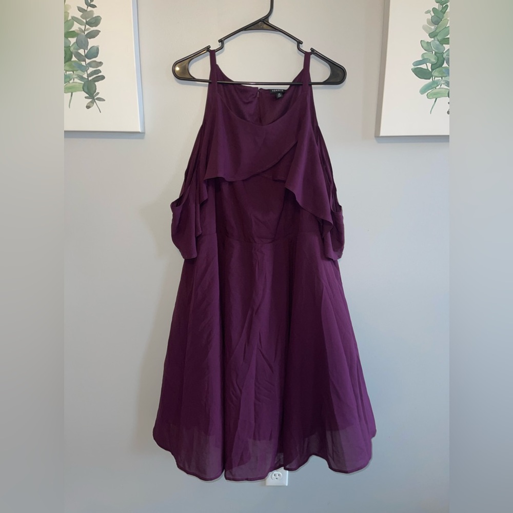 Torrid Eggplant Cold Shoulder Dress